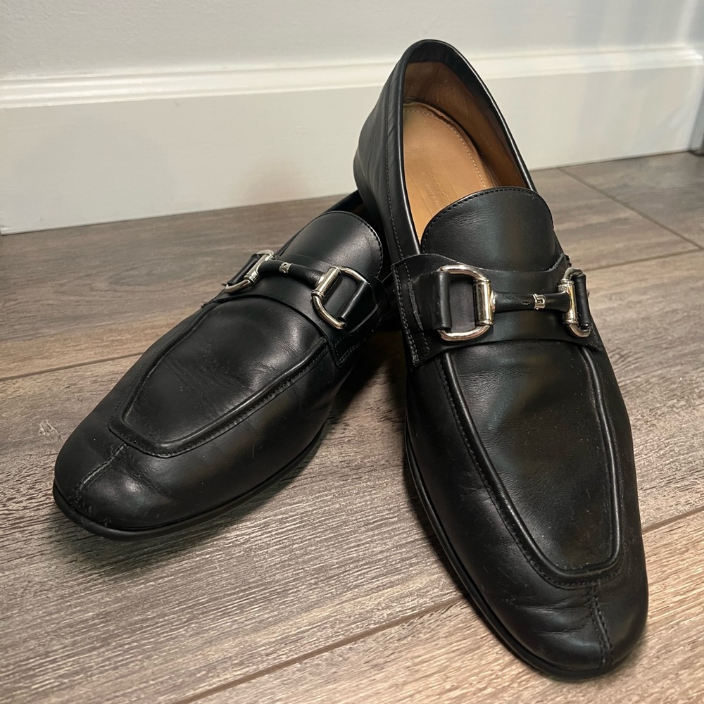 Ermenegildo Zegna designer Men's black loafers hardware